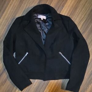 💥Buy2Get1Free💥Philosophy Black Faux Leather Blazer